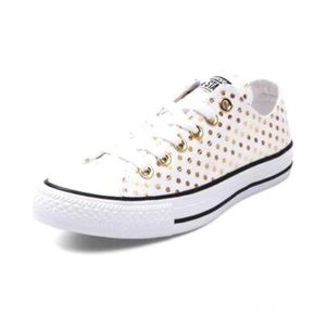 converse with gold dots
